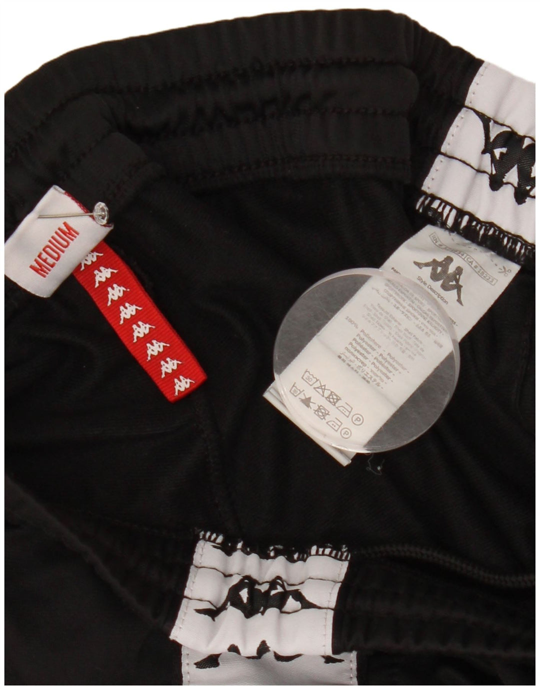 Kappa Herre grafisk træningsdragt Bukser Joggers Medium Sort Polyester