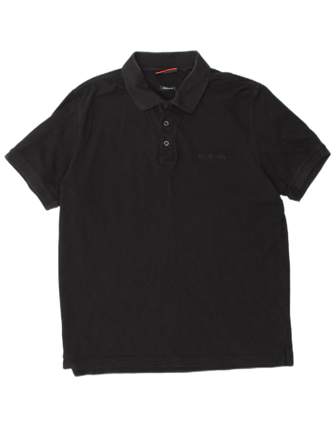 PIERRE CARDIN Herre Regular Fit Polo Shirt Stor Sort Bomuld