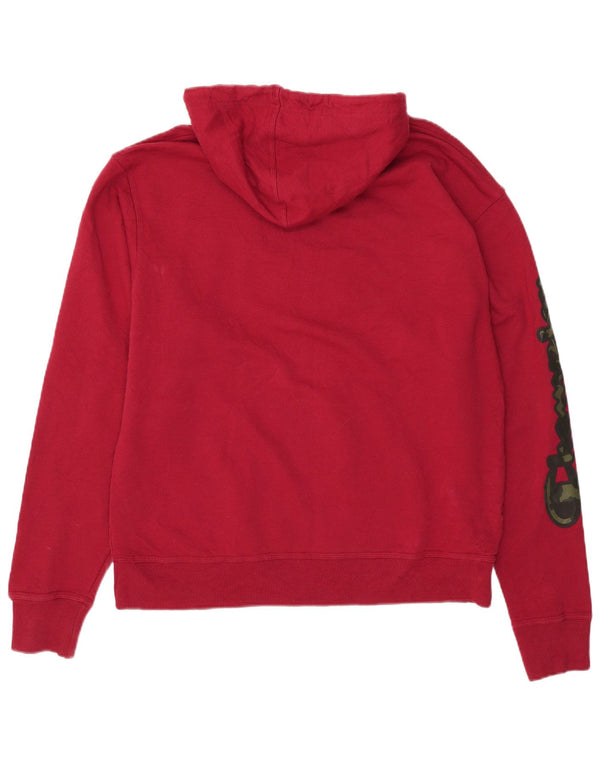 CHAMPION Grafisk hættetrøje til mænd Stor rød bomuld