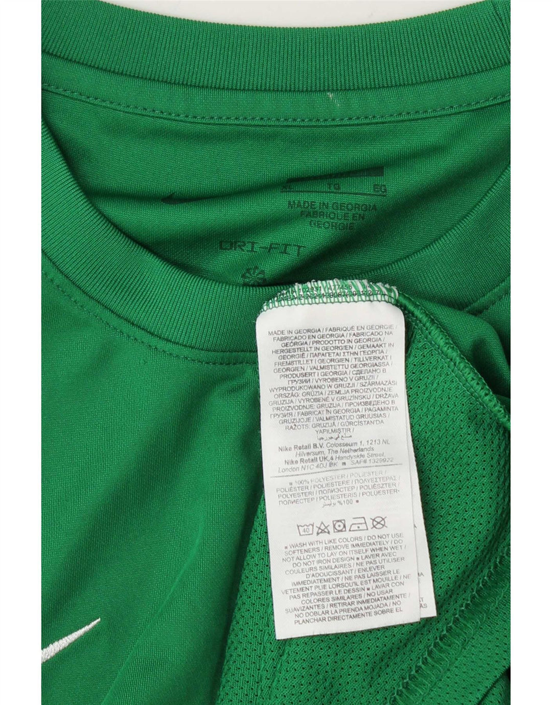 Nike Herre Dri Fit T-Shirt Top XL Grøn Polyester