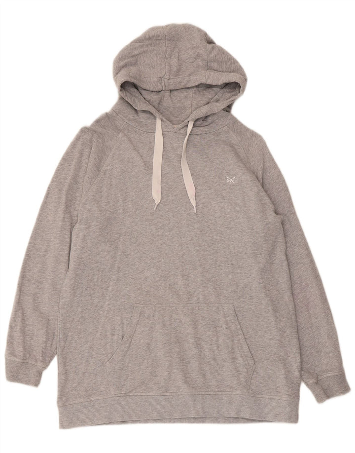 Crew Clothing Herre hættetrøje Jumper Medium Grey Flecked Bomuld