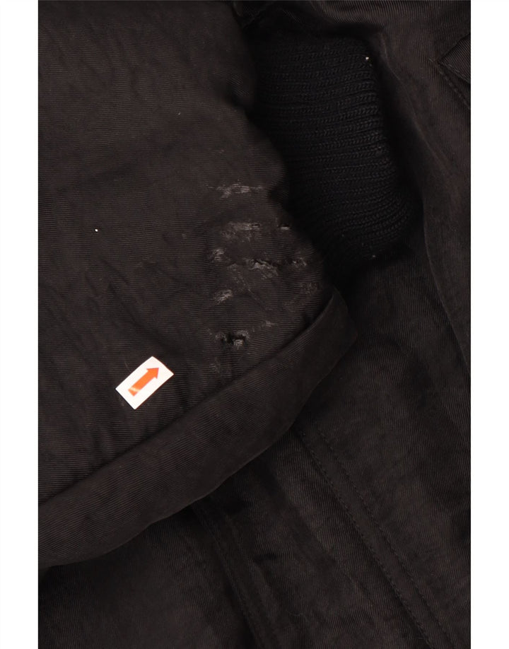 Vintage herre Loose Fit polstret jakke UK 38 Medium Black