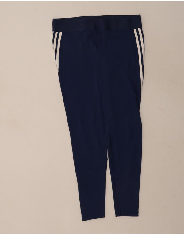 Adidas Aeroready Leggings til kvinder UK 16/18 Large Navy Blue