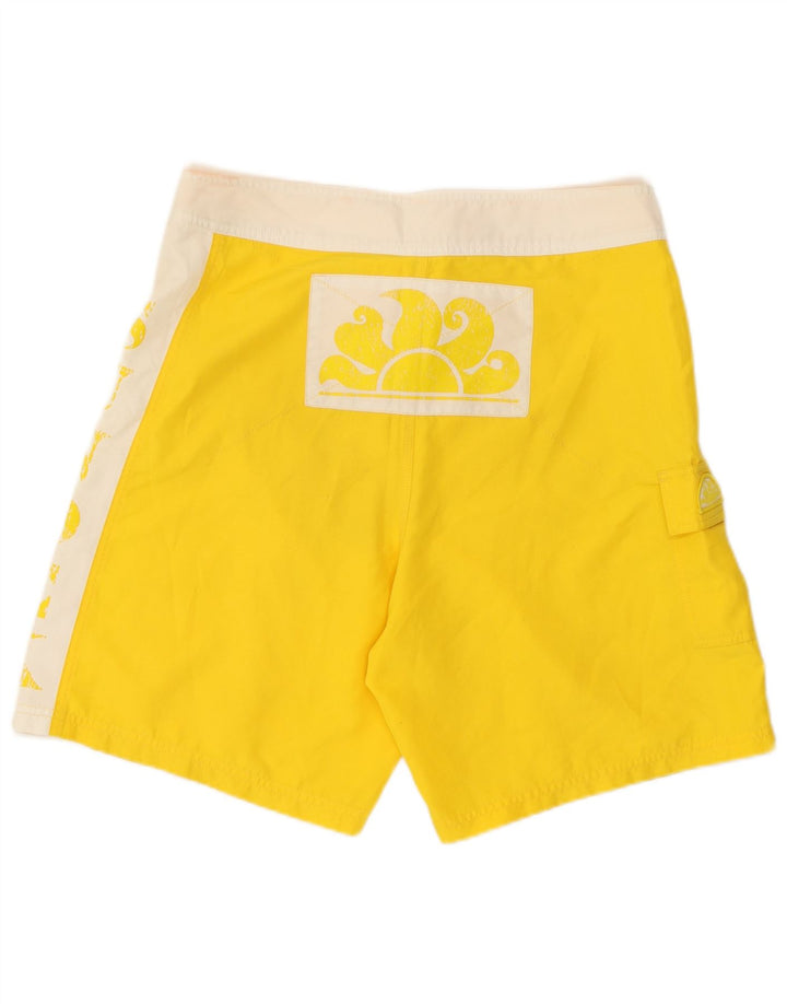 Sundek Herre grafiske svømmeshorts Medium Gul Colourblock