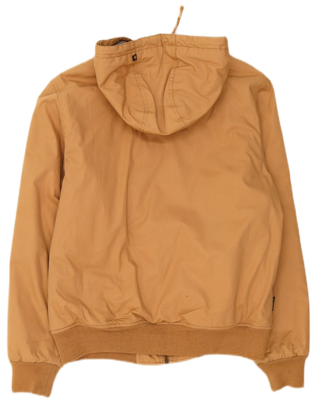 Element Herre Hooded Bomber Jacket UK 36 Small Beige Polyester