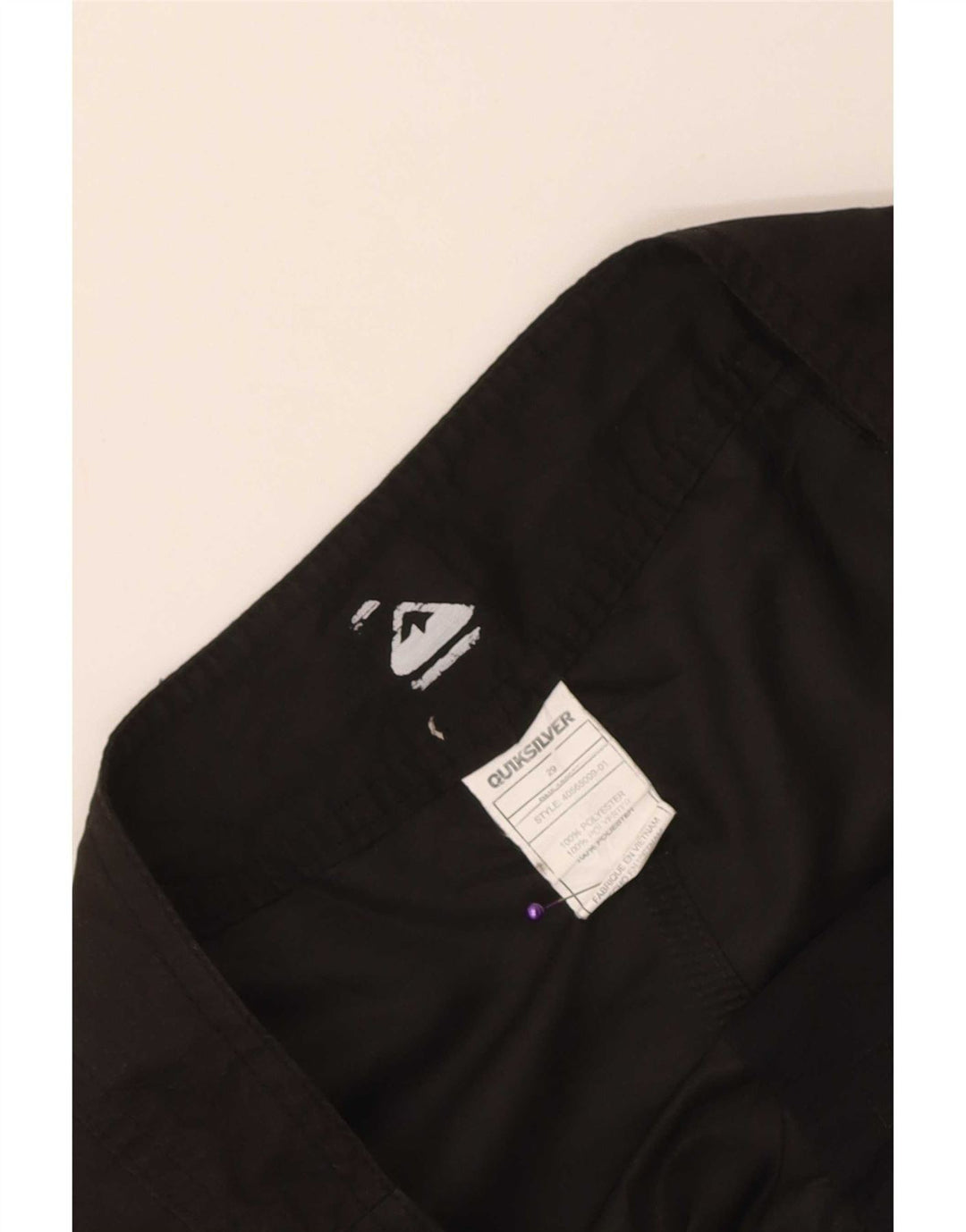 Quiksilver grafiske badeshorts til mænd, små sorte polyester