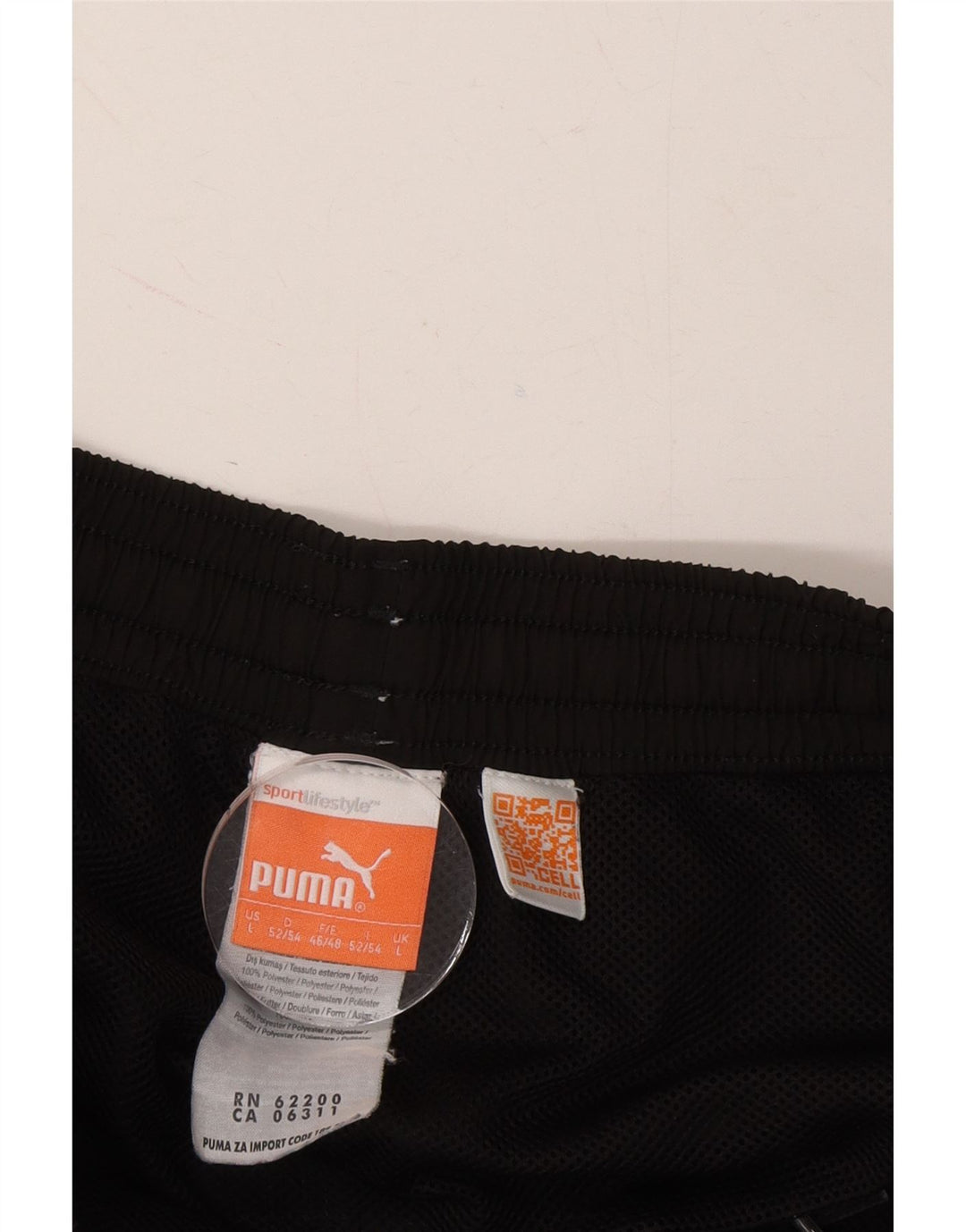 PUMA Mens Graphic Sport Shorts Large  Black Polyester Vintage Puma and Second-Hand Puma from Messina Hembry 