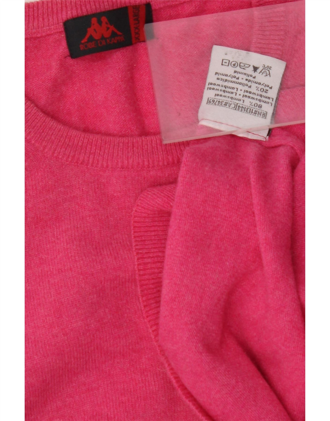 KAPPA Dame sweater med rund hals DK 22 3XL Pink lammeuld