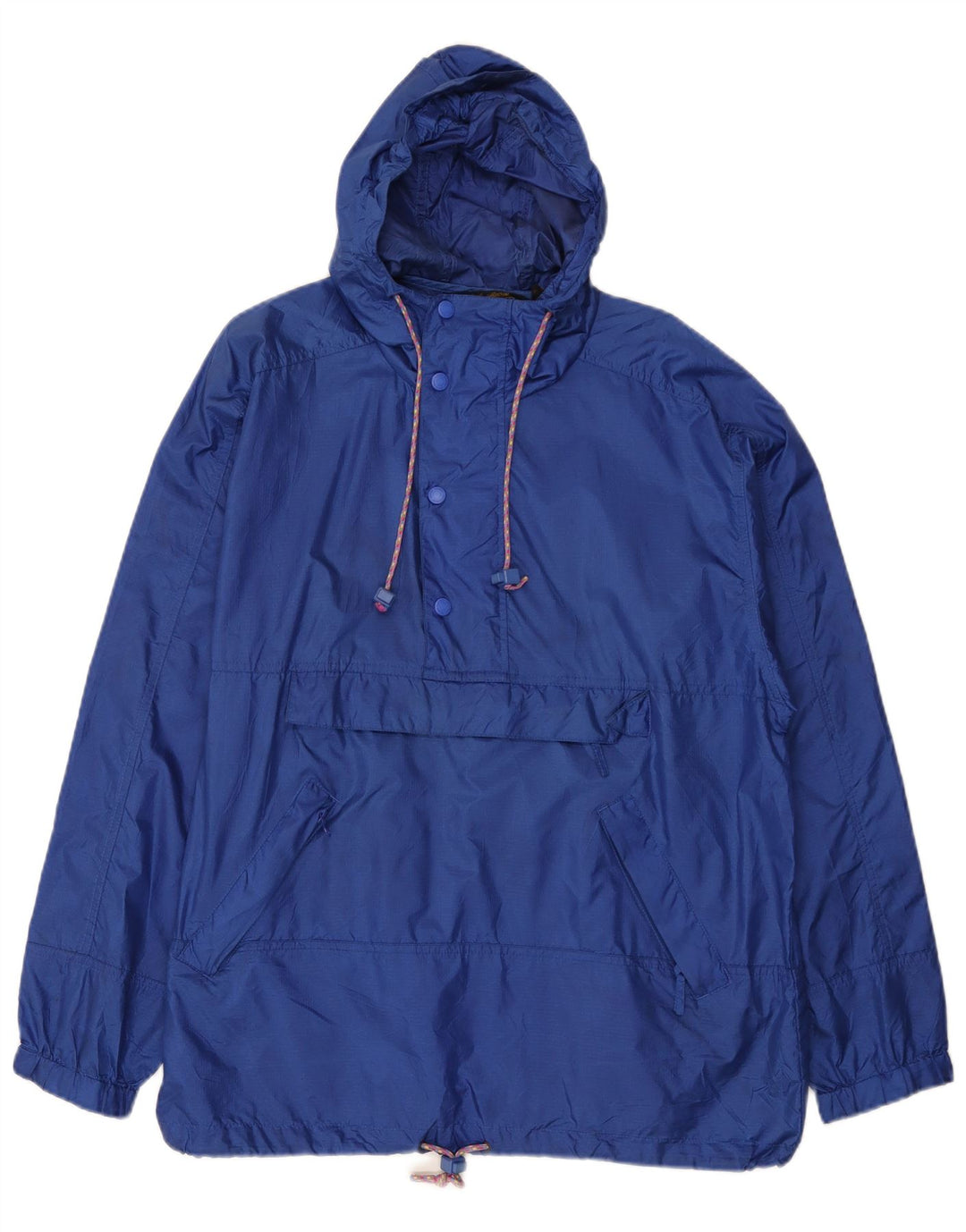 Eddie Bauer Herre Hættetrøje Regnjakke UK 38 Medium Blue Nylon