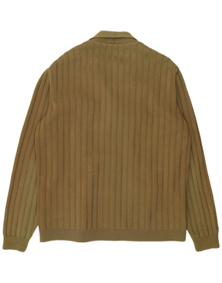 Renna Herre strik ruskindsjakke UK 38 Medium Khaki