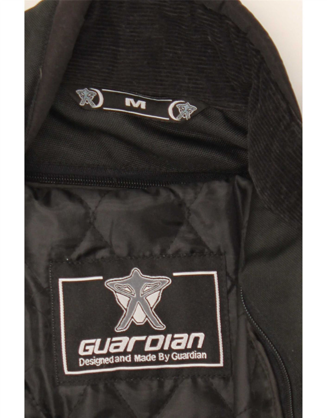Guardian Dame Motorcykel Racer Jakke UK 14 Medium Sort Colourblock