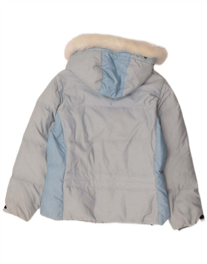 Colmar Dame Hætte Skijakke EU 42 Stor Blå Colourblock