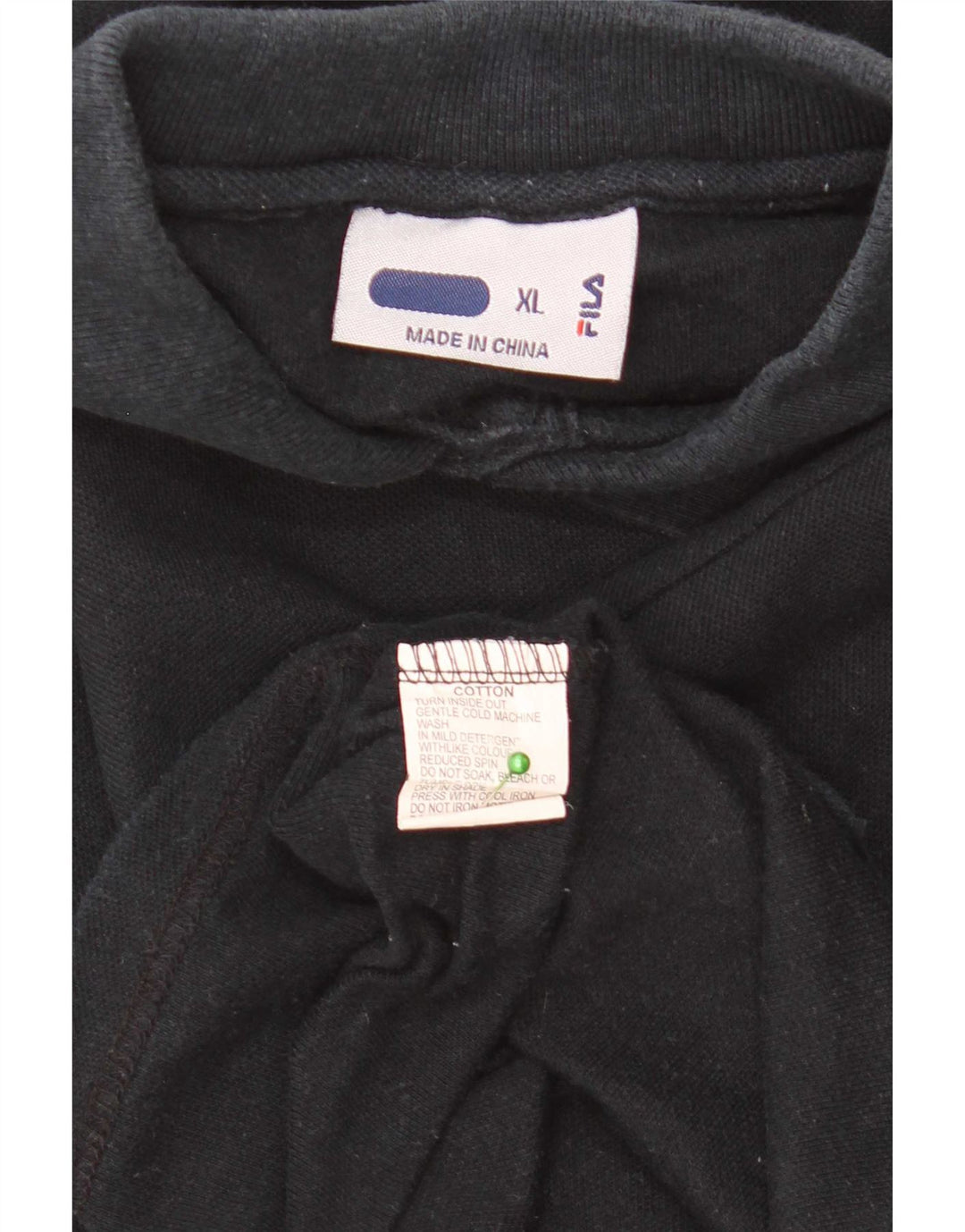 Fila Herre poloshirt XL Sort bomuld