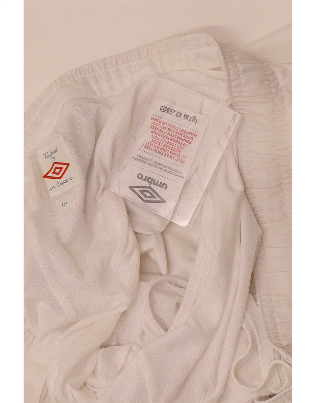 Umbro Boys England Sportsshorts 11-12 År Hvid Polyester