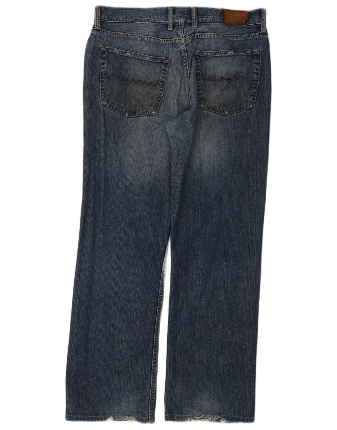 Tommy Hilfiger Straight Jeans til mænd W34 L32 Blå Bomuld