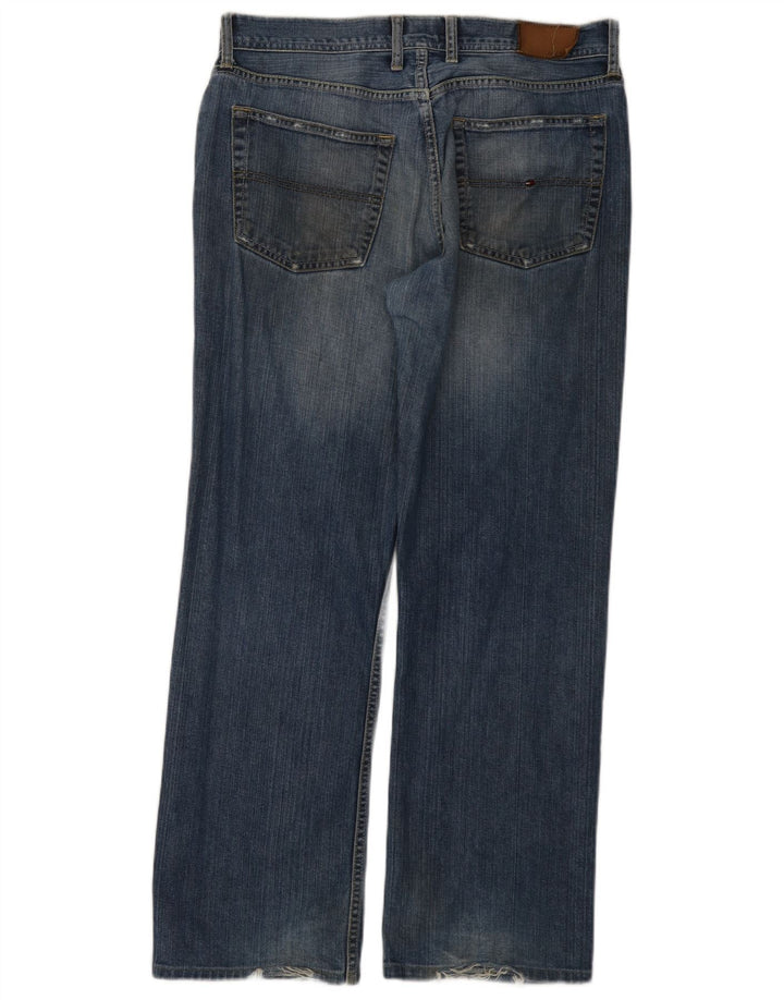 Tommy Hilfiger Straight Jeans til mænd W34 L32 Blå Bomuld