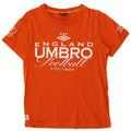 Umbro Herre Grafisk T-Shirt Top Medium Orange Bomuld
