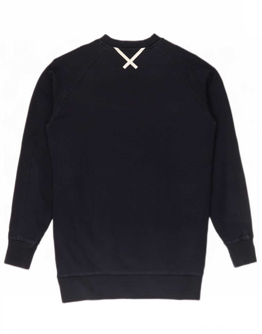 Adidas Dame Oversized Sweatshirt Jumper UK 10 Small Navy Blue Bomuld