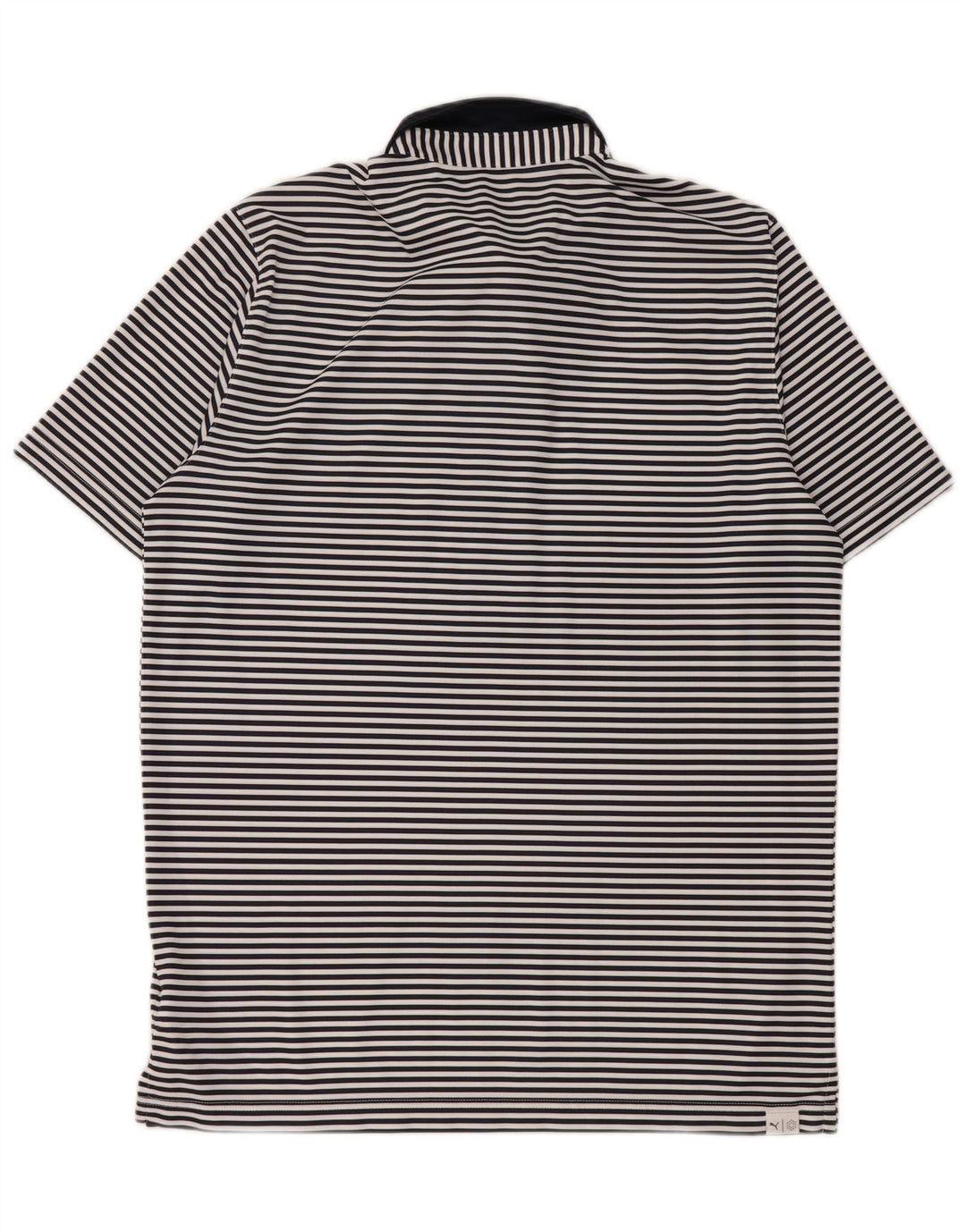 Puma Poloshirt til mænd Stor marineblå nålestribet polyester