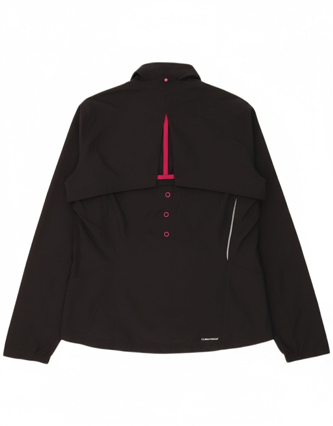ADIDAS Womens Supernova Tracksuit Top Jacket UK 12 Medium Black Polyester