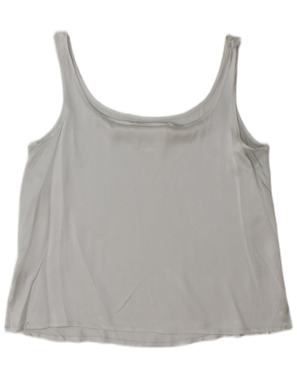Escada Damevest Top IT 42 Medium Grå Silke