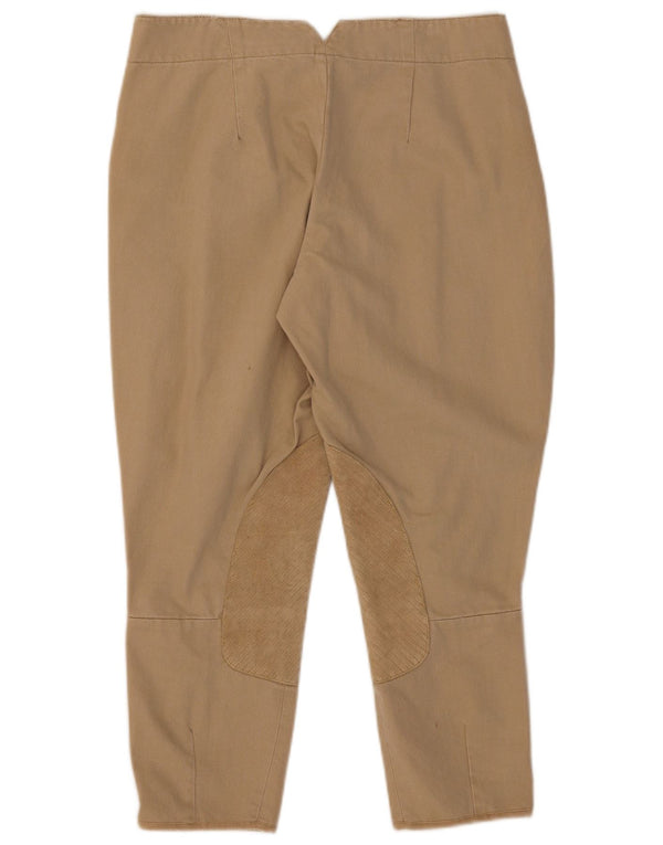 Ralph Lauren Slim Cropped Ridebukser til kvinder US 10 Large W30 L24 Beige