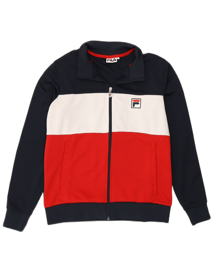 Fila Herre grafisk træningsdragt Topjakke Lille flerfarvet Colourblock
