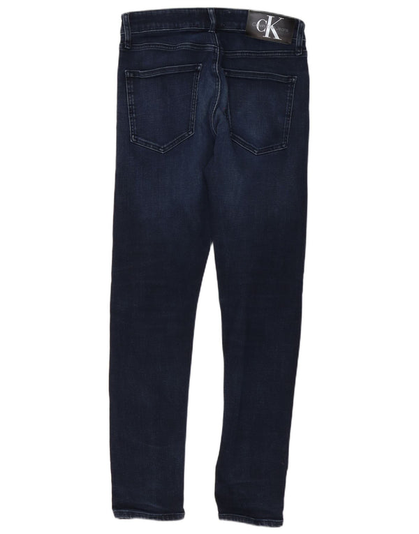 Calvin Klein Herre Skinny Jeans W32 L30 Marineblå Bomuld