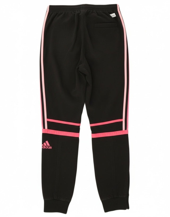 Adidas Pige Træningsdragt Bukser Joggers 13-14 År Sort Polyester