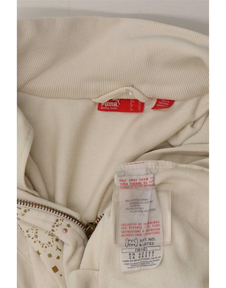 Puma Grafisk træningsdragt topjakke til kvinder UK 12 Medium White Colourblock