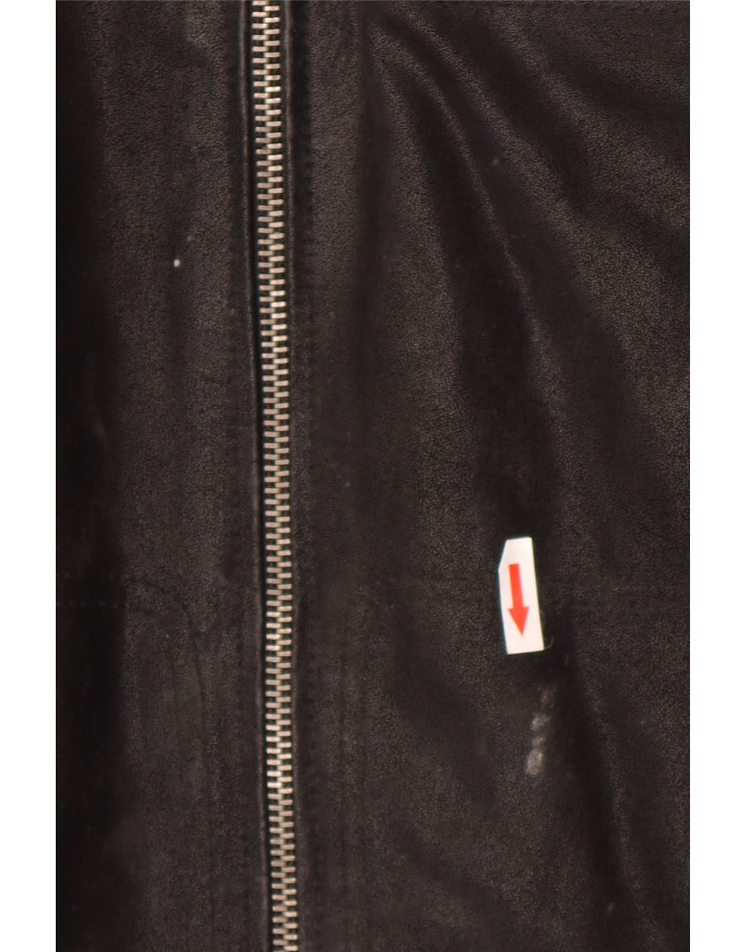 CLOCK HOUSE Herre Læder Biker Jacket UK 40 Stor Sort Læder