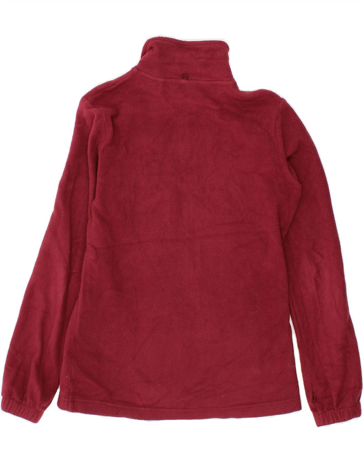 MOUNTAIN WAREHOUSE Womens Fleece Jacket UK 6 XS  Maroon Polyester Vintage Mountain Warehouse and Second-Hand Mountain Warehouse from Messina Hembry 
