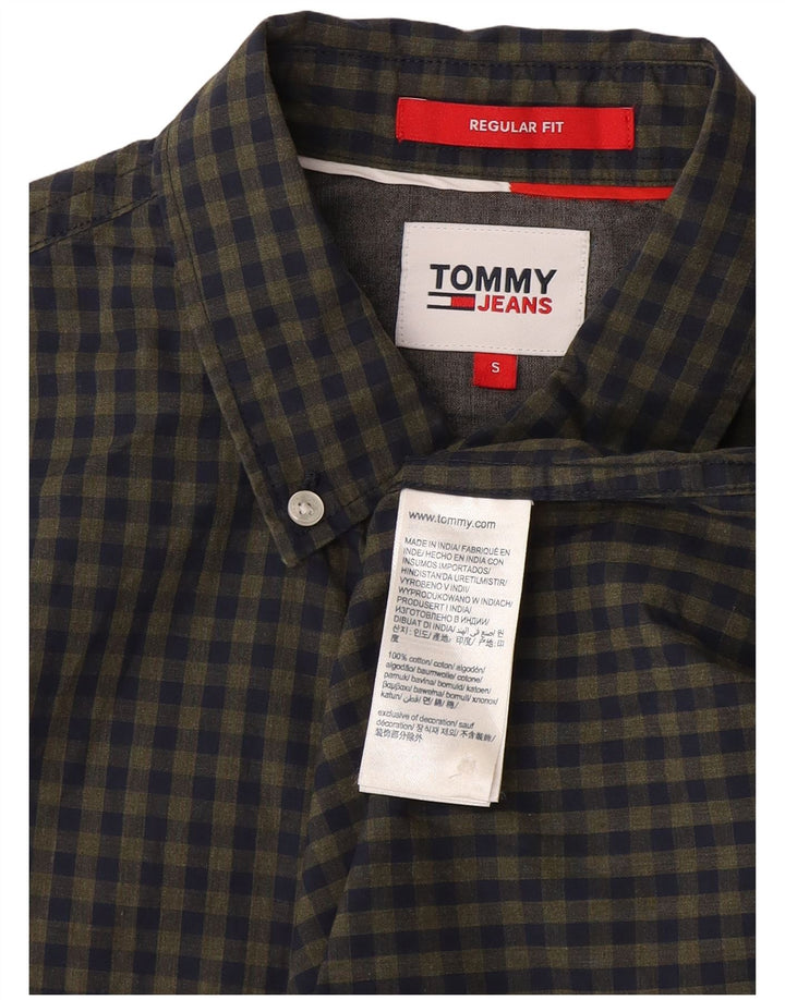 Tommy Hilfiger Herre Regular Fit skjorte Lille marineblå Gingham bomuld