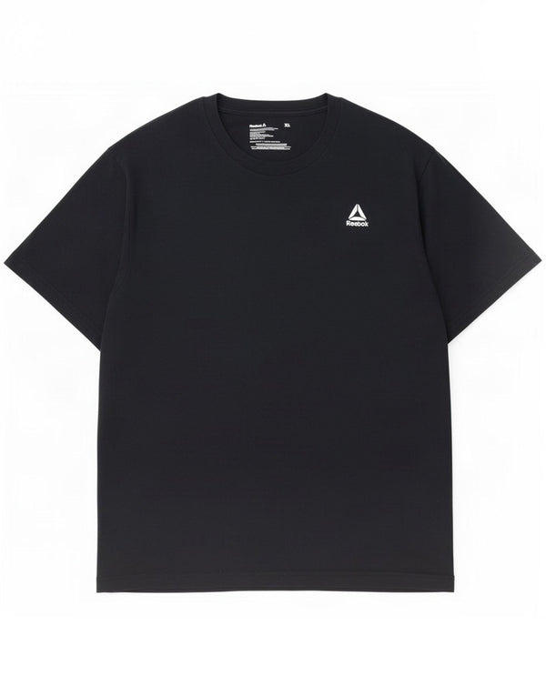 Reebok Herre T-Shirt Top XL Sort Bomuld