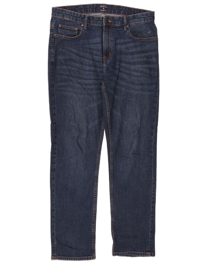 Ben Sherman Straight Jeans til mænd W36 L31 Marineblå bomuld