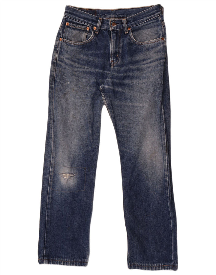 Levi's Herre 581 Distressed Straight Jeans W29 L27 Blå Bomuld