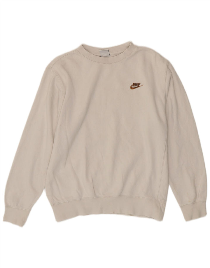 Nike Sweatshirt til mænd, lille hvid bomuld