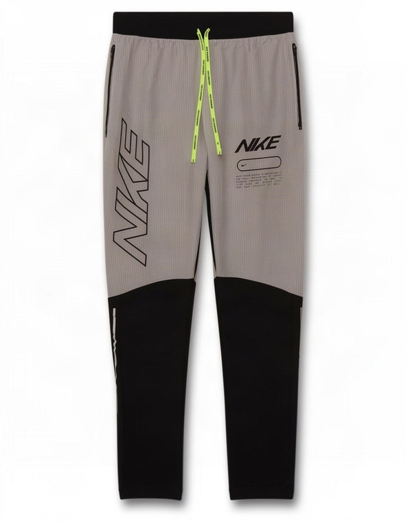 Nike Herre Dri Fit Grafisk træningsdragt Bukser Small Grey Colourblock