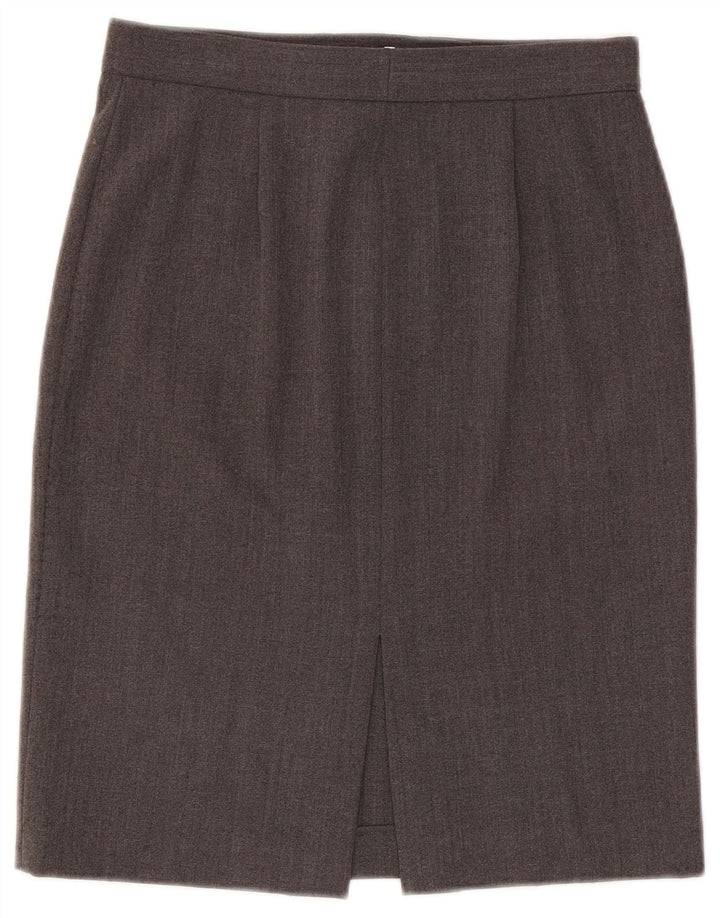 Emporio Armani Dame Pencil Skirt IT 42 Medium W28 Grå Polyester