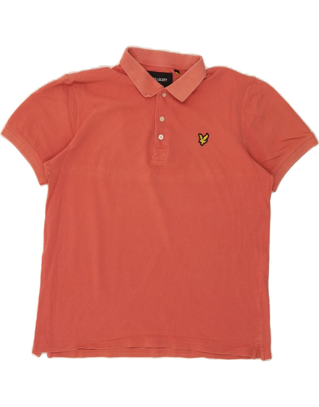 LYLE & SCOTT Mens Polo Shirt Large Red Cotton Vintage Lyle & Scott and Second-Hand Lyle & Scott from Messina Hembry 