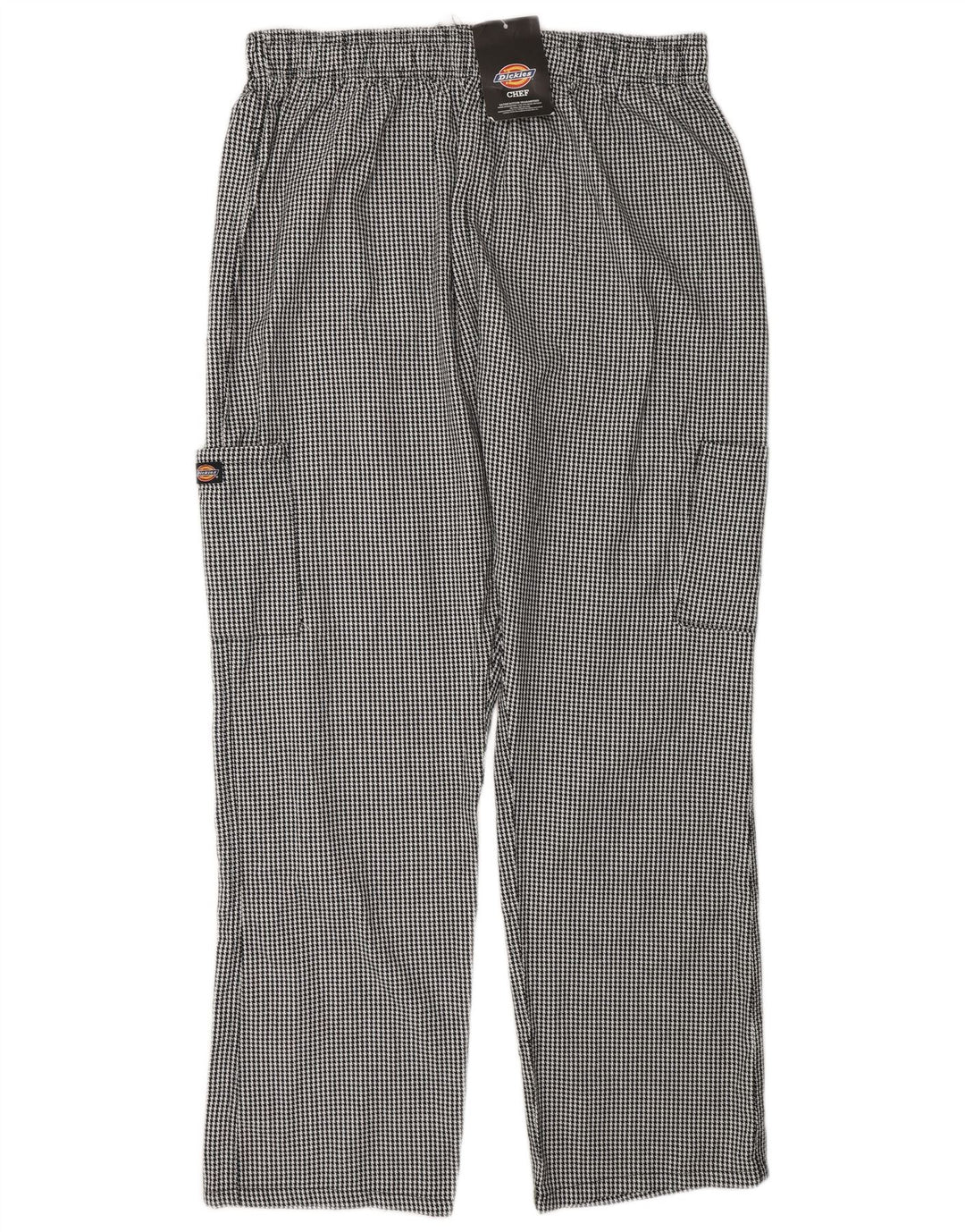 Dickies Herre Cargo Bukser XL W38 L32 Sort Houndstooth Polyester