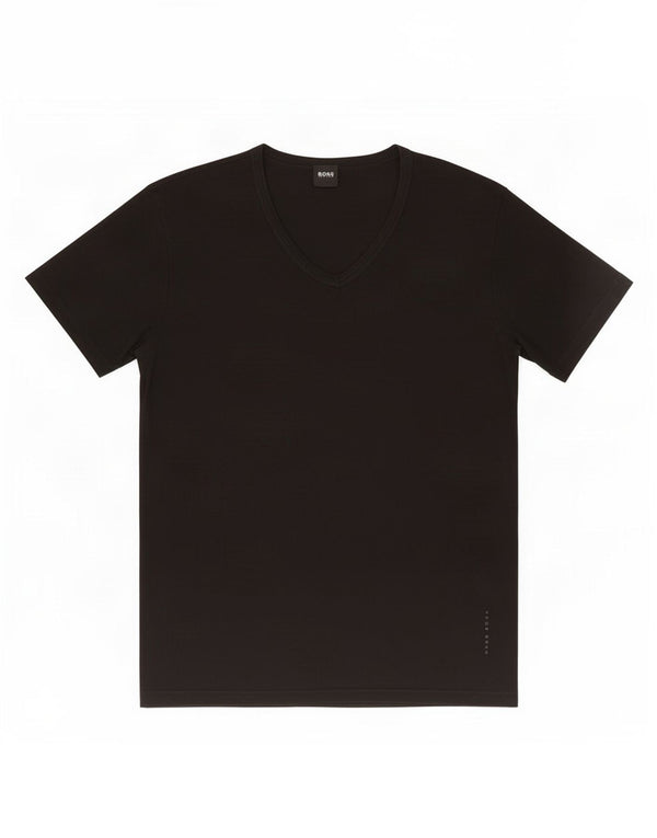 Hugo Boss Herre T-Shirt Top Stor Sort Bomuld