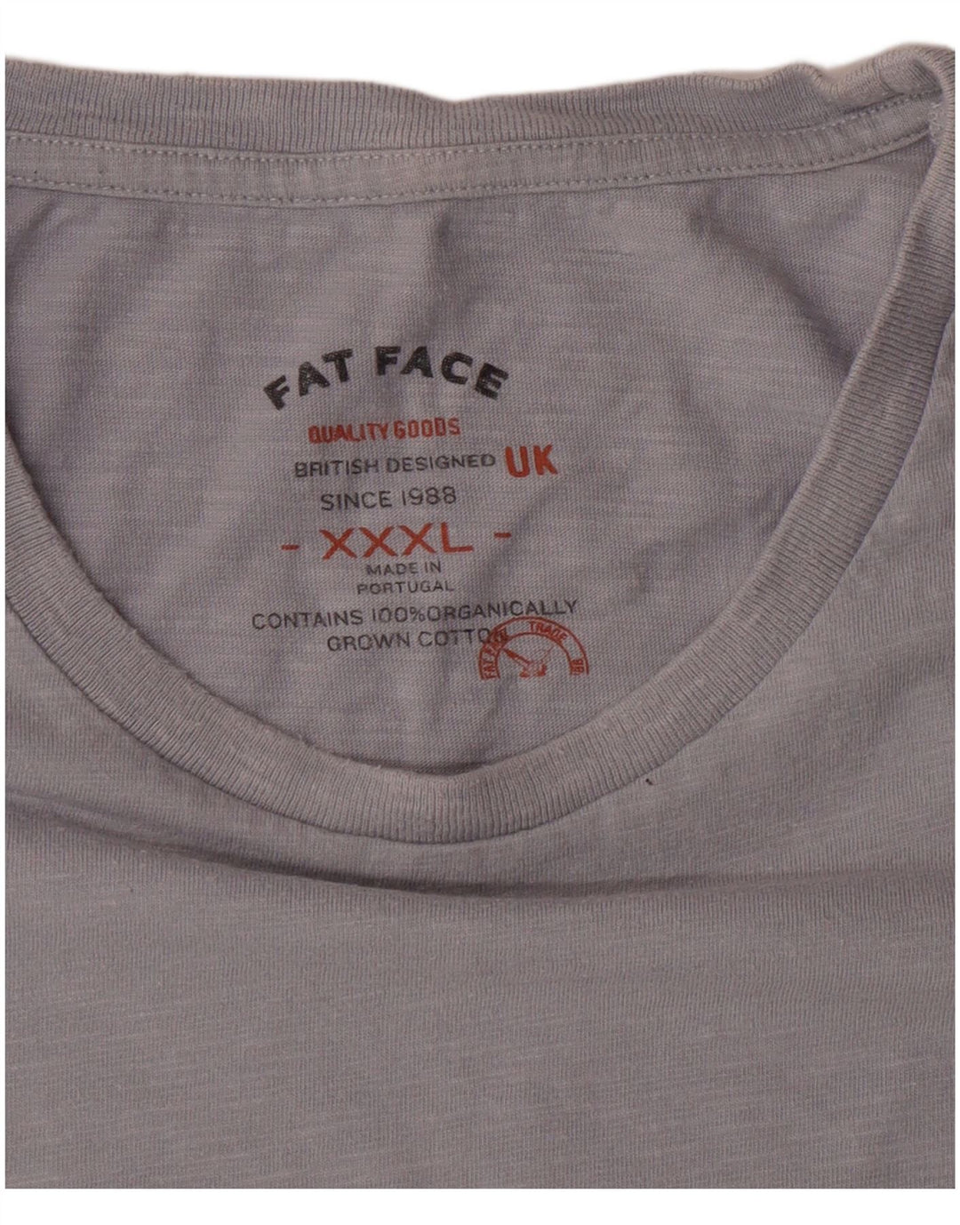 Fat Face Dame Grafisk T-Shirt Top 3XL Grå Bomuld Motorcykel