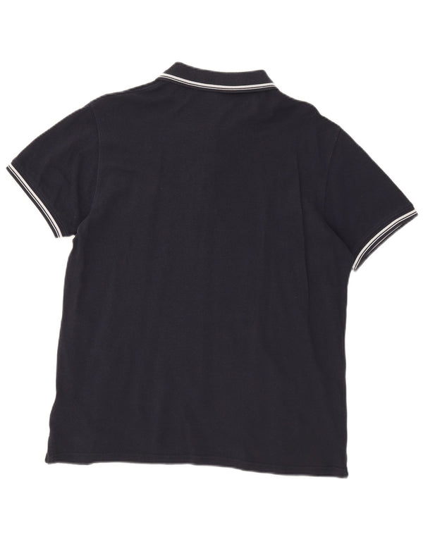 Sergio Tacchini herre poloshirt Medium marineblå bomuld