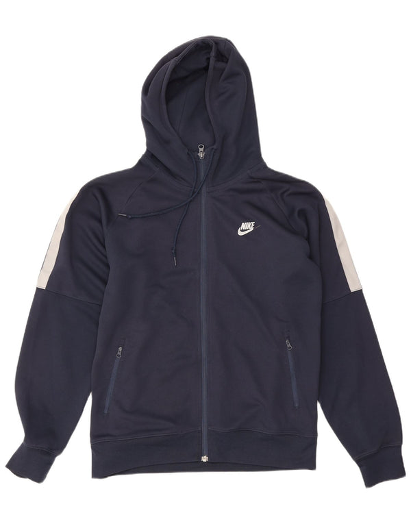 Nike Hættetrøje med lynlås til mænd Medium Marineblå Colourblock Polyester