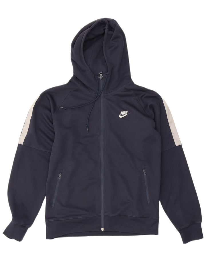 Nike Hættetrøje med lynlås til mænd Medium Marineblå Colourblock Polyester
