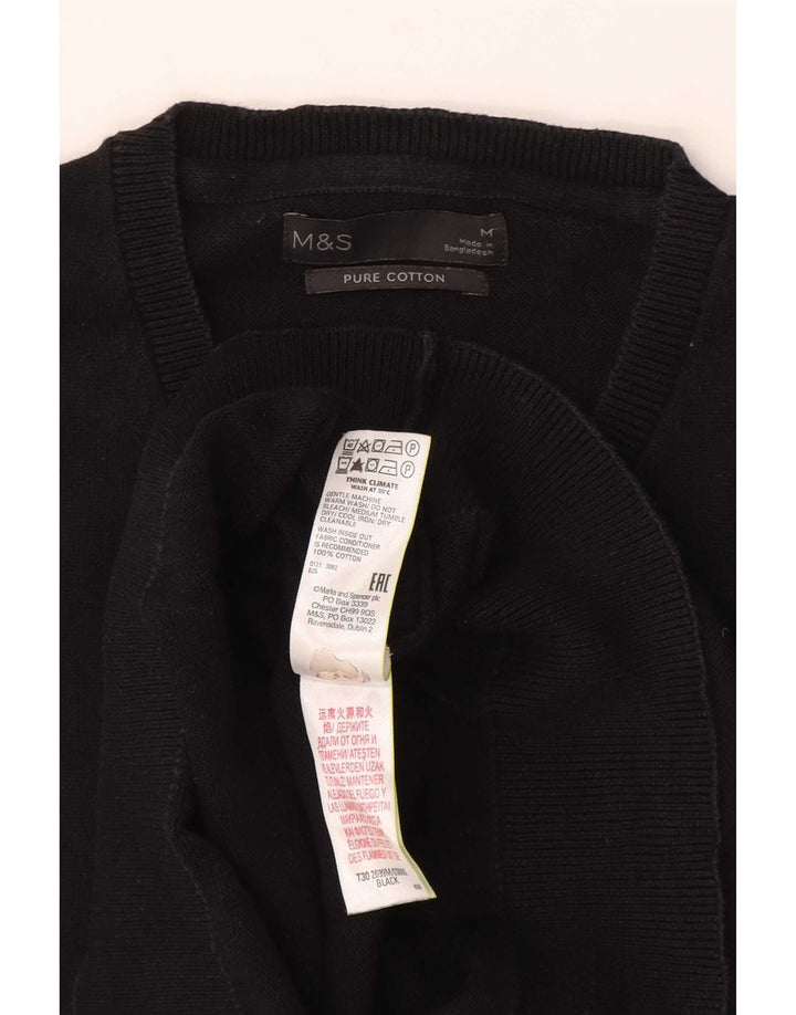 Marks & Spencer Herrevest Tank Top Medium Sort Bomuld