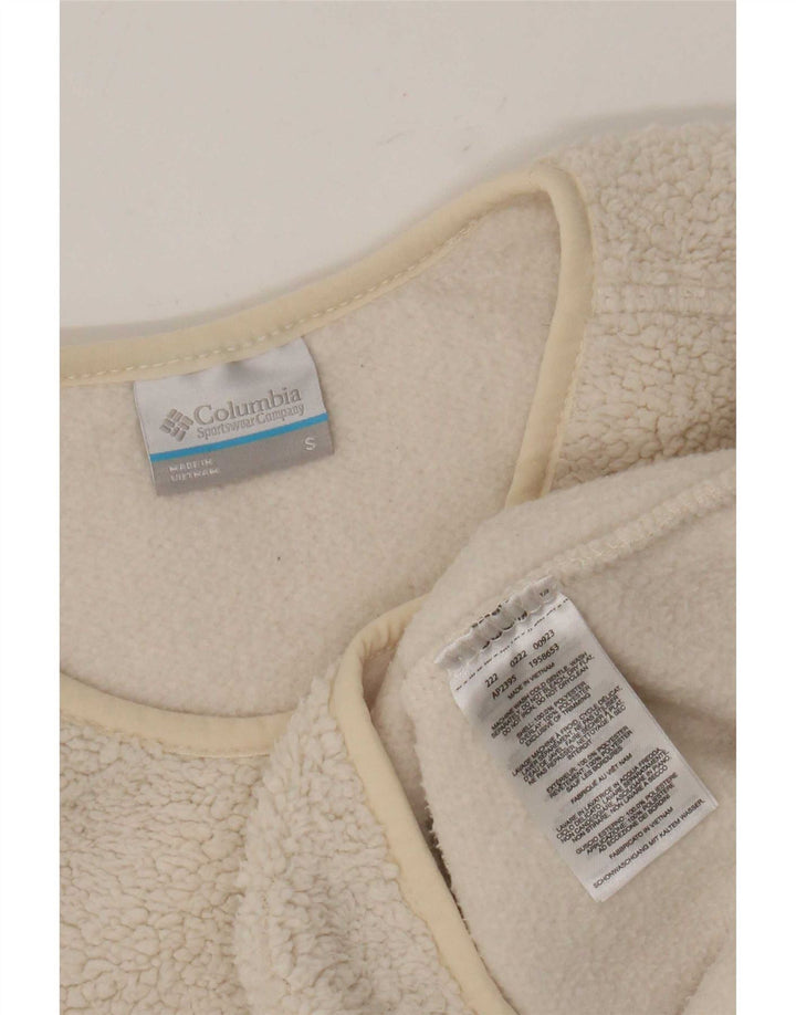 Columbia Dame Fleece Jumper UK 10 Lille hvid polyester