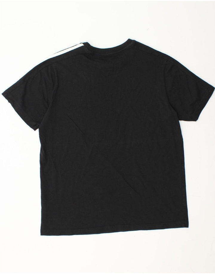 ADIDAS Mens T-Shirt Top Large Black Cotton