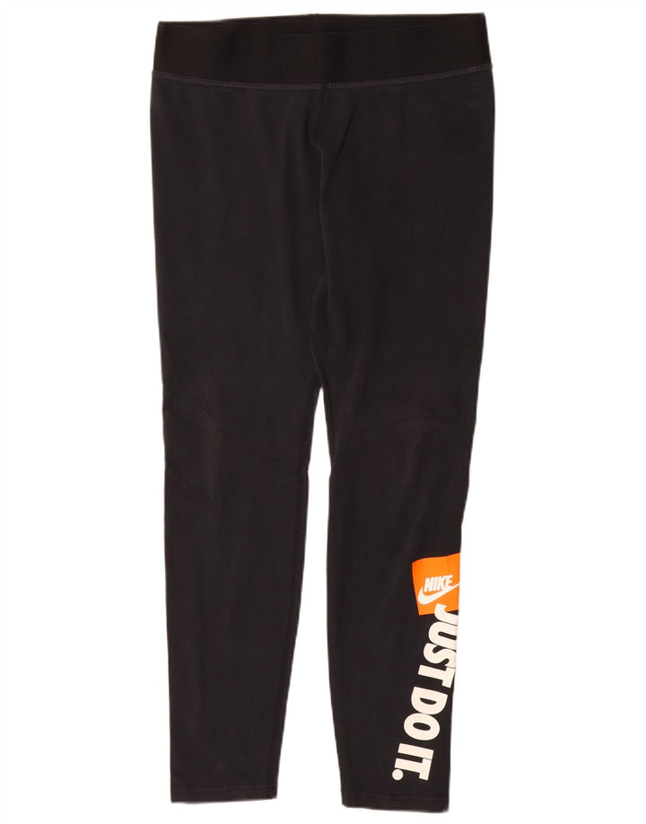Nike Grafiske Leggings til kvinder UK 16 Large Sort